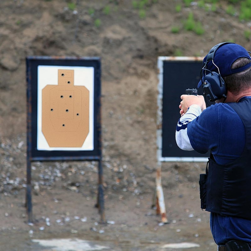 Acostop 30"x18" 2mm Thicken Cardboard Silhouette Shooting Targets - 20/30/50 Pcs Tactical Targets for Shooting Range Practice Competitions Self-Defense Training - Image 4